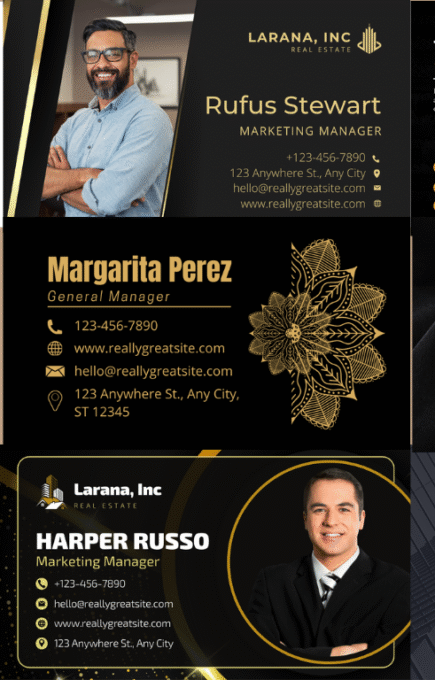 carte de visite Luxe - Haut de gamme - Professionnel